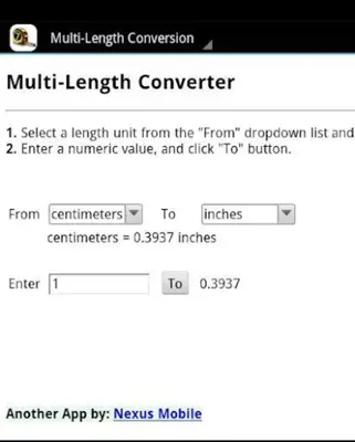 Multi-Length Conversion android App screenshot 3